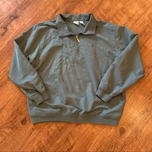 Izod Green Golf Pullover Jacket Top Shirt Size XL Quarter Zip